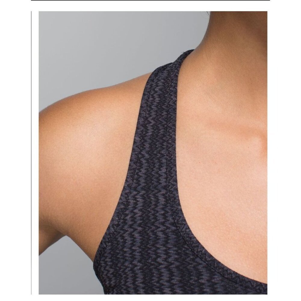 Lululemon Cool Racerback Ziggy Wee September Black - Size 2 - Picture 6 of 6